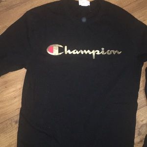 Champion Logo Long Sleeve T-Shirt